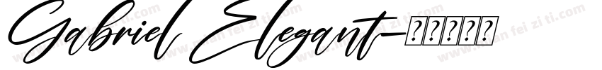 Gabriel Elegant字体转换